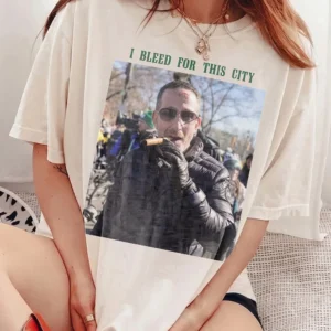 Howie Roseman Cigar Photo I Bleed For This City Graphic Tee Philadelphia Football Fan Shirt