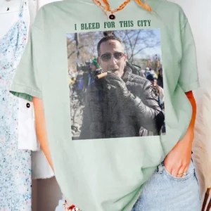 Howie Roseman Cigar Photo I Bleed For This City Graphic Tee Philadelphia Football Fan Shirt