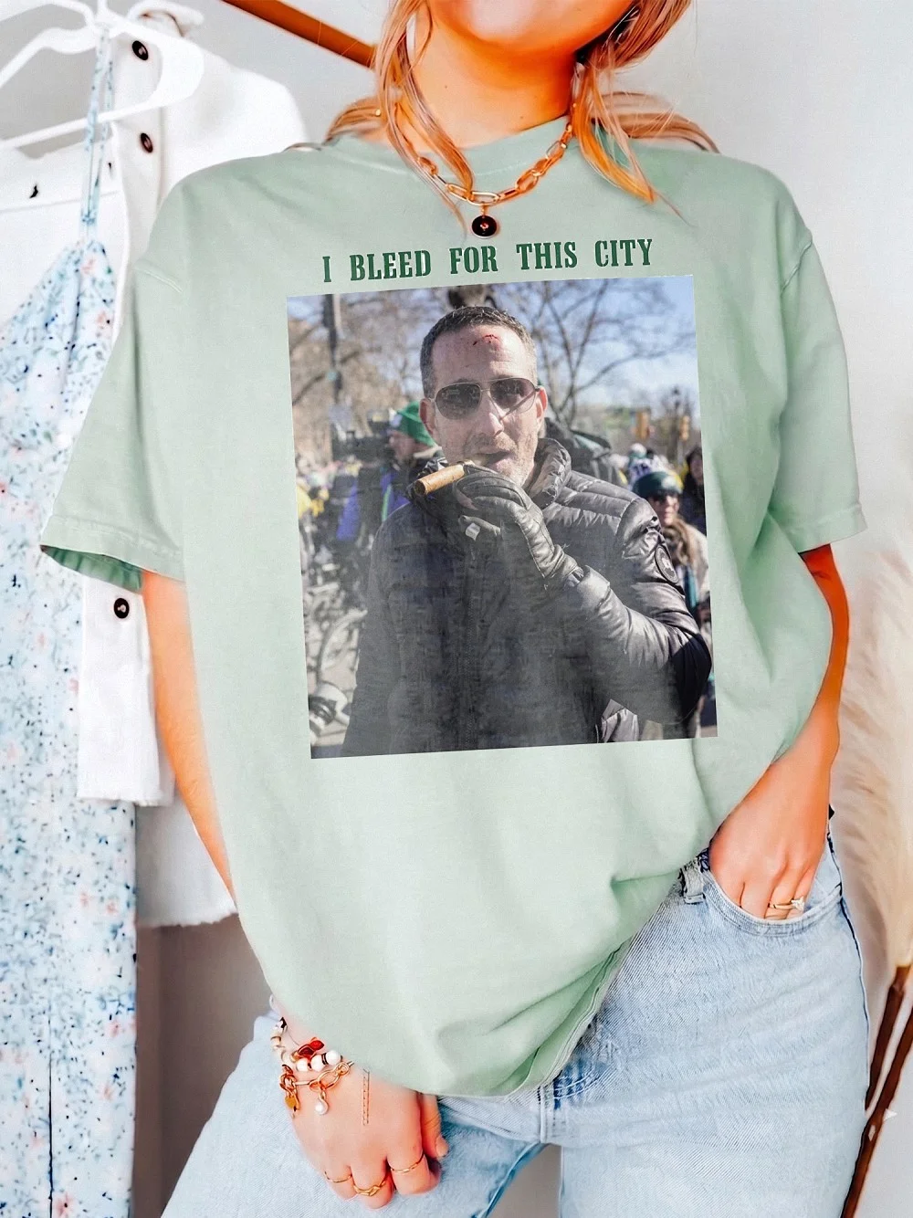 Howie Roseman Cigar Photo I Bleed For This City Graphic Tee Philadelphia Football Fan Shirt