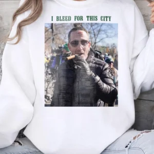 Howie Roseman Cigar Photo I Bleed For This City Graphic Tee Philadelphia Football Fan Shirt