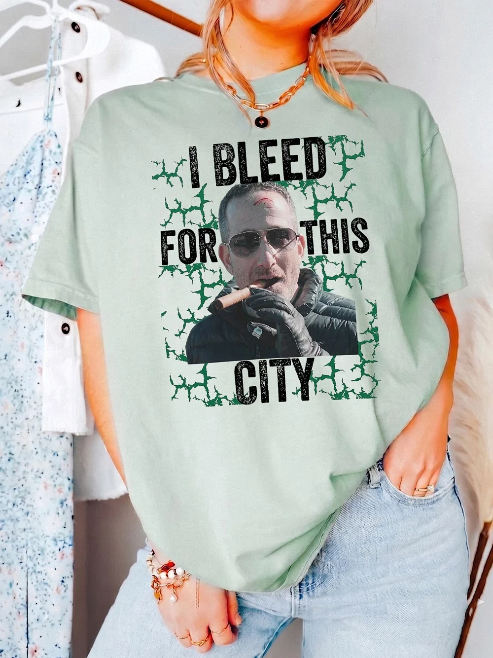 Howie Roseman Nick Sirianni I Bleed For This City Graphic Tee Philly Football Fan Game Day Shirt
