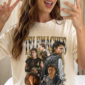 Tom Holland Telemachus Vintage Graphic Tee The Odyssey Movie Character Fan Shirt