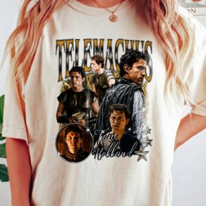 Tom Holland Telemachus Vintage Graphic Tee The Odyssey Movie Character Fan Shirt