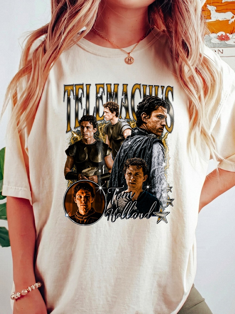 Tom Holland Telemachus Vintage Graphic Tee The Odyssey Movie Character Fan Shirt