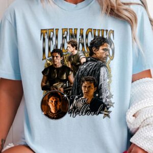 Tom Holland Telemachus Vintage Graphic Tee The Odyssey Movie Character Fan Shirt