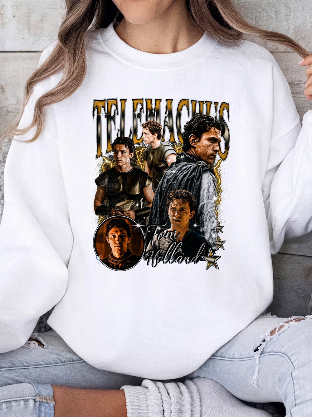 Tom Holland Telemachus Vintage Graphic Tee The Odyssey Movie Character Fan Shirt