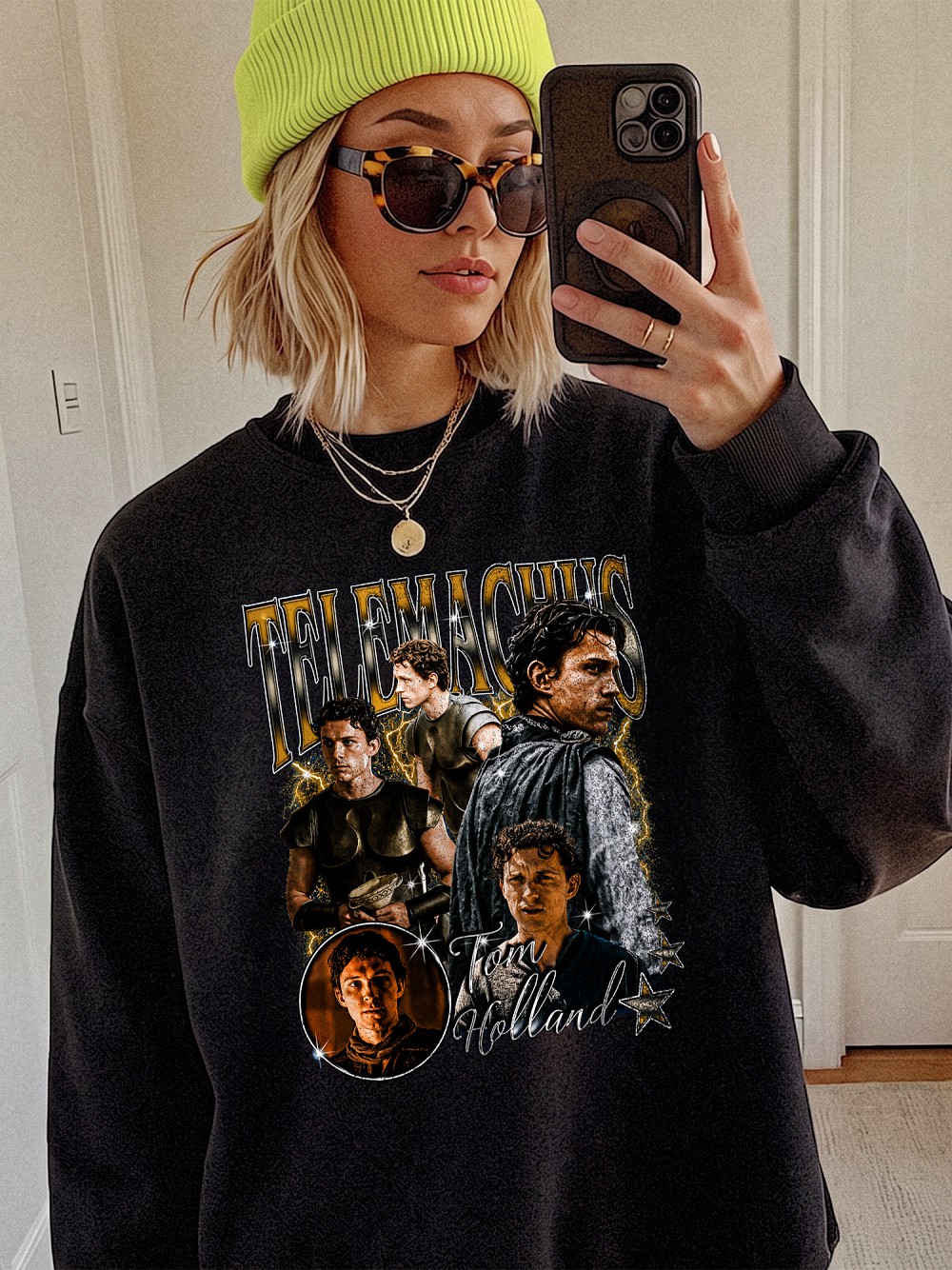 Tom Holland Telemachus Vintage Graphic Tee The Odyssey Movie Character Fan Shirt