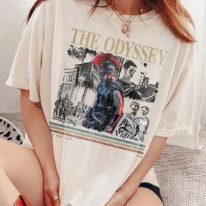 The Odyssey 2026 By The Gods Vintage Graphic Tee Greek Mythology Literature Fandom Shirt