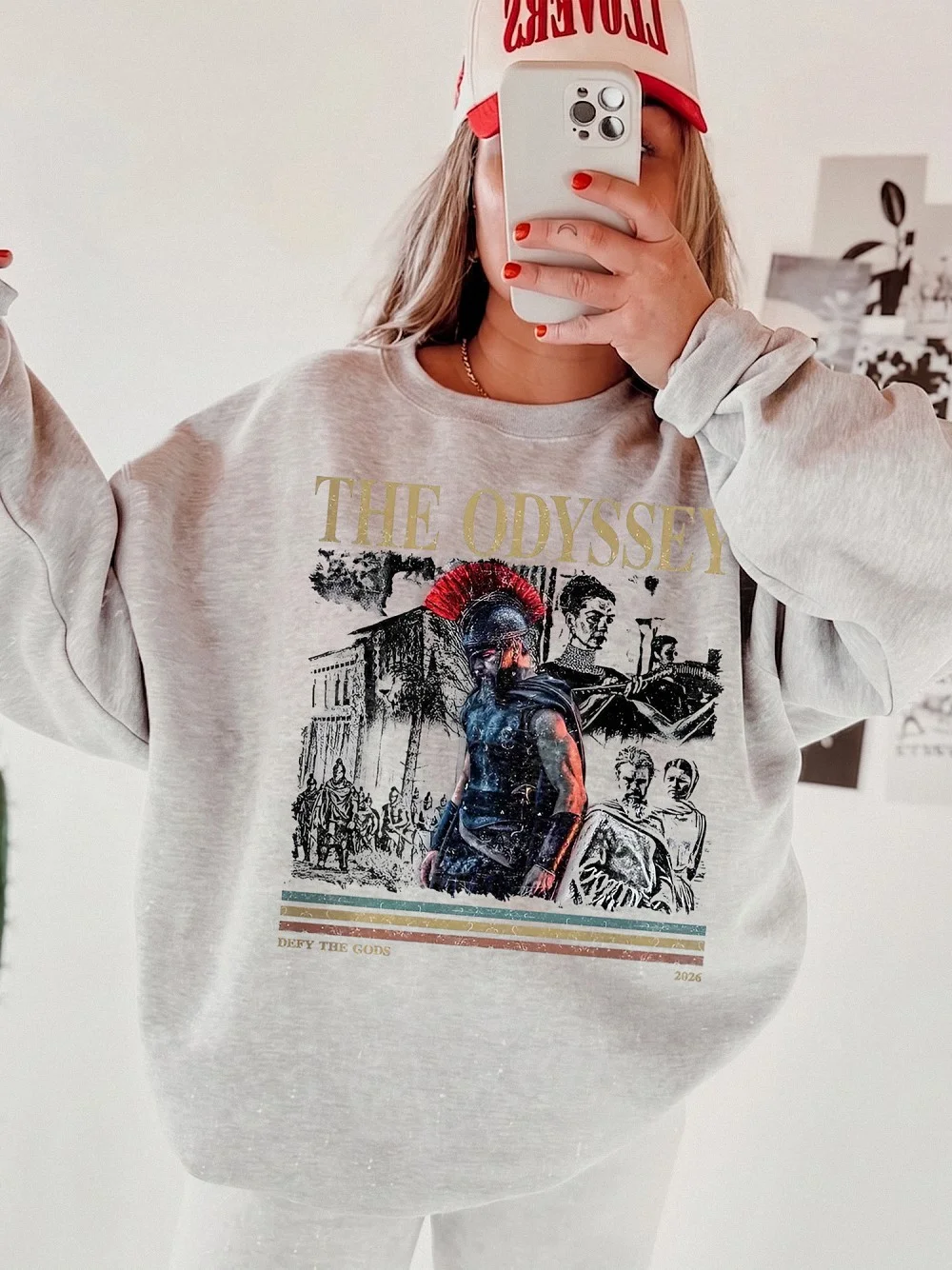 The Odyssey 2026 By The Gods Vintage Graphic Tee Greek Mythology Literature Fandom Shirt