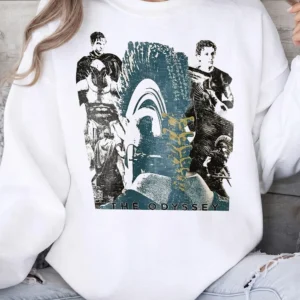 The Odyssey Greek Mythology Graphic Tee Vintage Collage Literature Shirt For Book Lovers