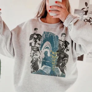 The Odyssey Greek Mythology Graphic Tee Vintage Collage Literature Shirt For Book Lovers