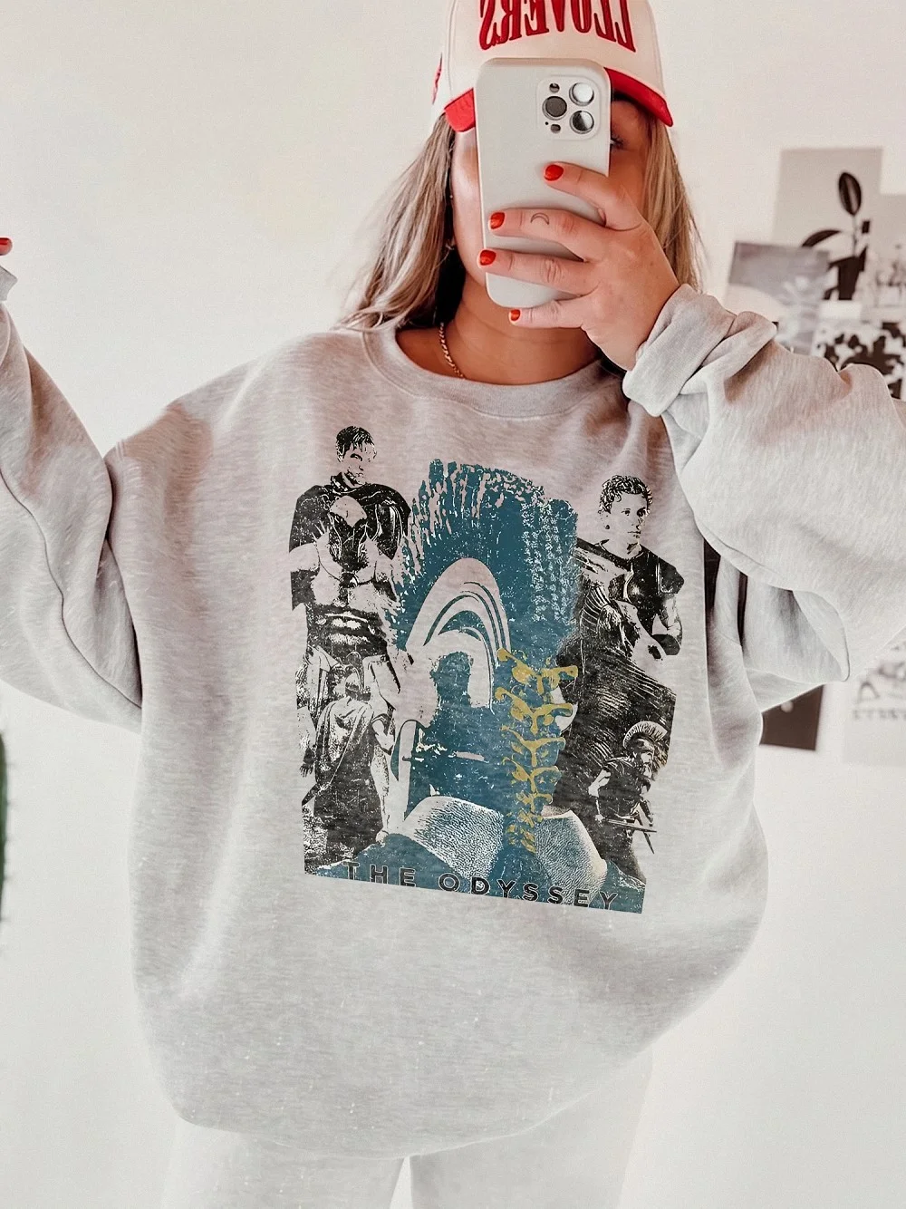 The Odyssey Greek Mythology Graphic Tee Vintage Collage Literature Shirt For Book Lovers