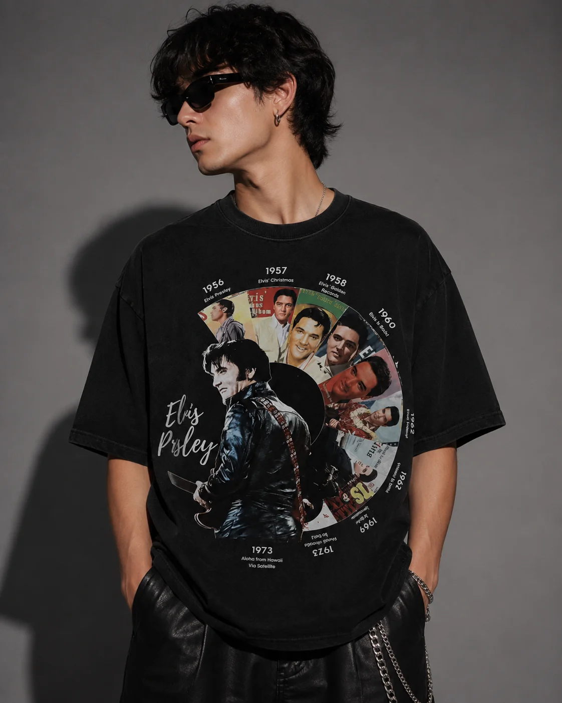 Vintage Elvis Presley Eras Graphic Tee Retro Rock and Roll T-Shirt