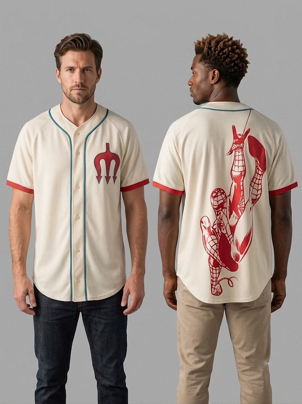 Spider-Man Baseball Jersey Retro Comic Graphic Fan Shirt