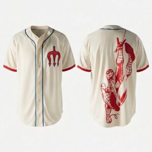 Spider-Man Baseball Jersey Retro Comic Graphic Fan Shirt