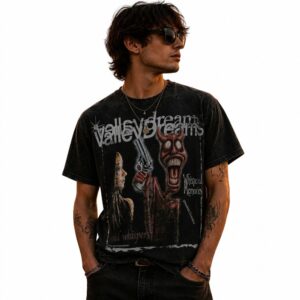 Valley Dreams Whispered Memories Tee Dark Gothic Vintage Wash Streetwear