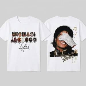 Michael Jackson Vintage Tribute T-Shirt Retro Pop Music Collage Graphic Tee