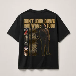 Rod Wave Don't Look Down Tour Vintage Graphic Tee for Concert Fans