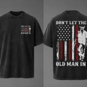 Don't Let The Old Man In Distressed Flag Tee Toby Keith Country Tribute Shirt for Men