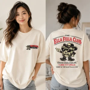 Ella Fella Club Choosin' Texas Graphic Tee Vintage Western Mascot Shirt