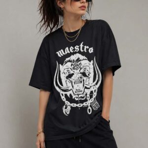 Maestro Pork Boy Clurp Clurp Tee Heavy Metal Boar Skull Shirt for Fantasy LitRPG Fans