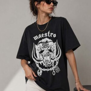 Maestro Pork Boy Clurp Clurp Tee Heavy Metal Boar Skull Shirt for Fantasy LitRPG Fans