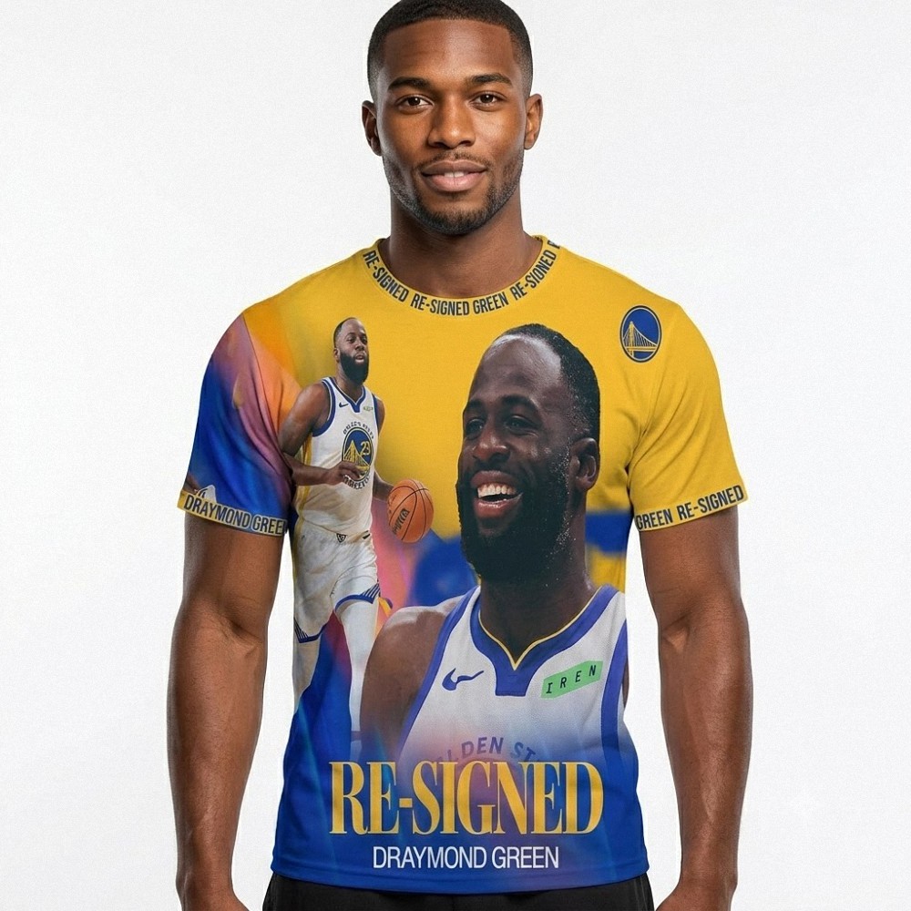 Draymond Green Re-Signed Commemorative Basketball Fan Tee