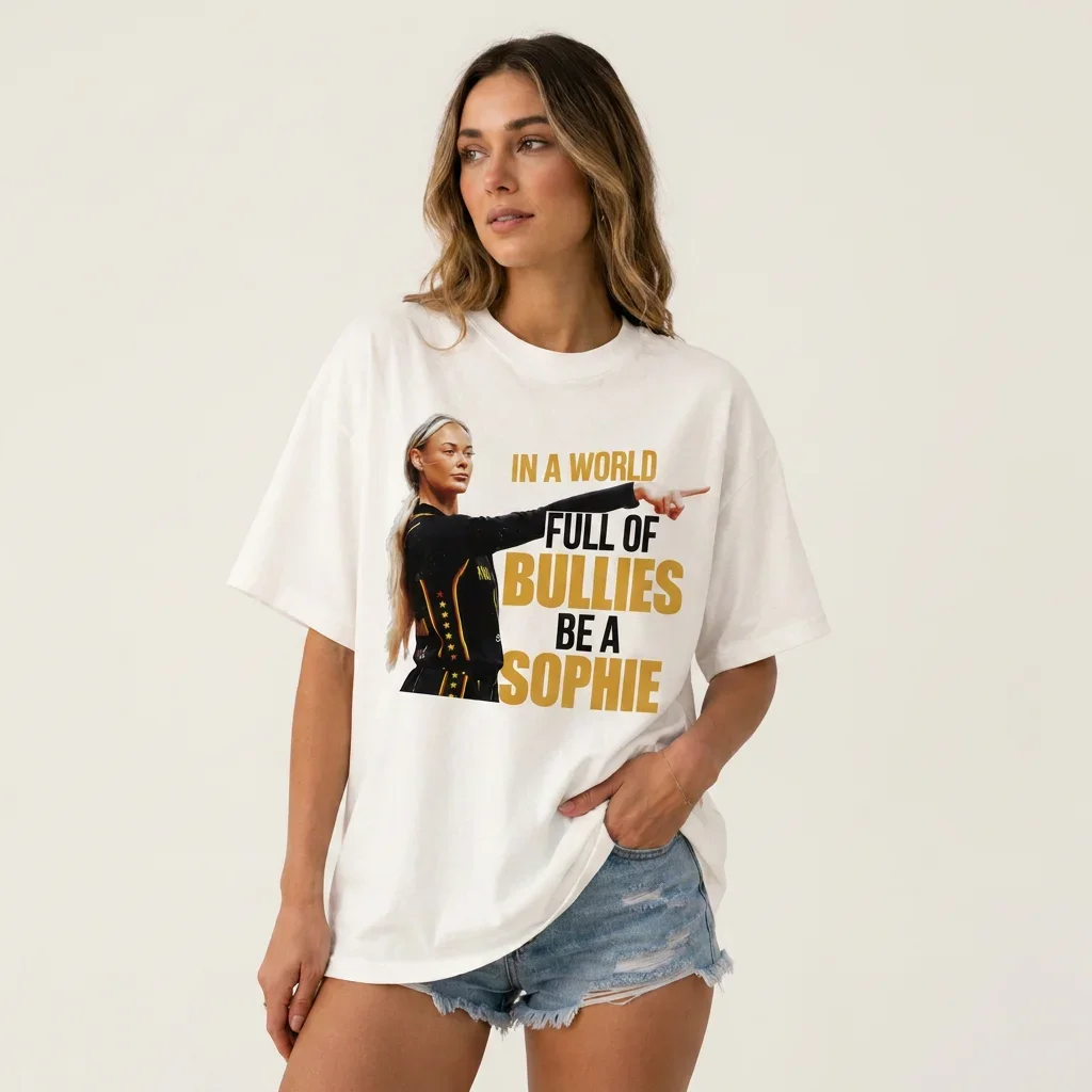 woobulk_1785488679248_0_dbc991.webp In A World Full Of Bullies Be A Sophie Basketball Fan Tee for Women