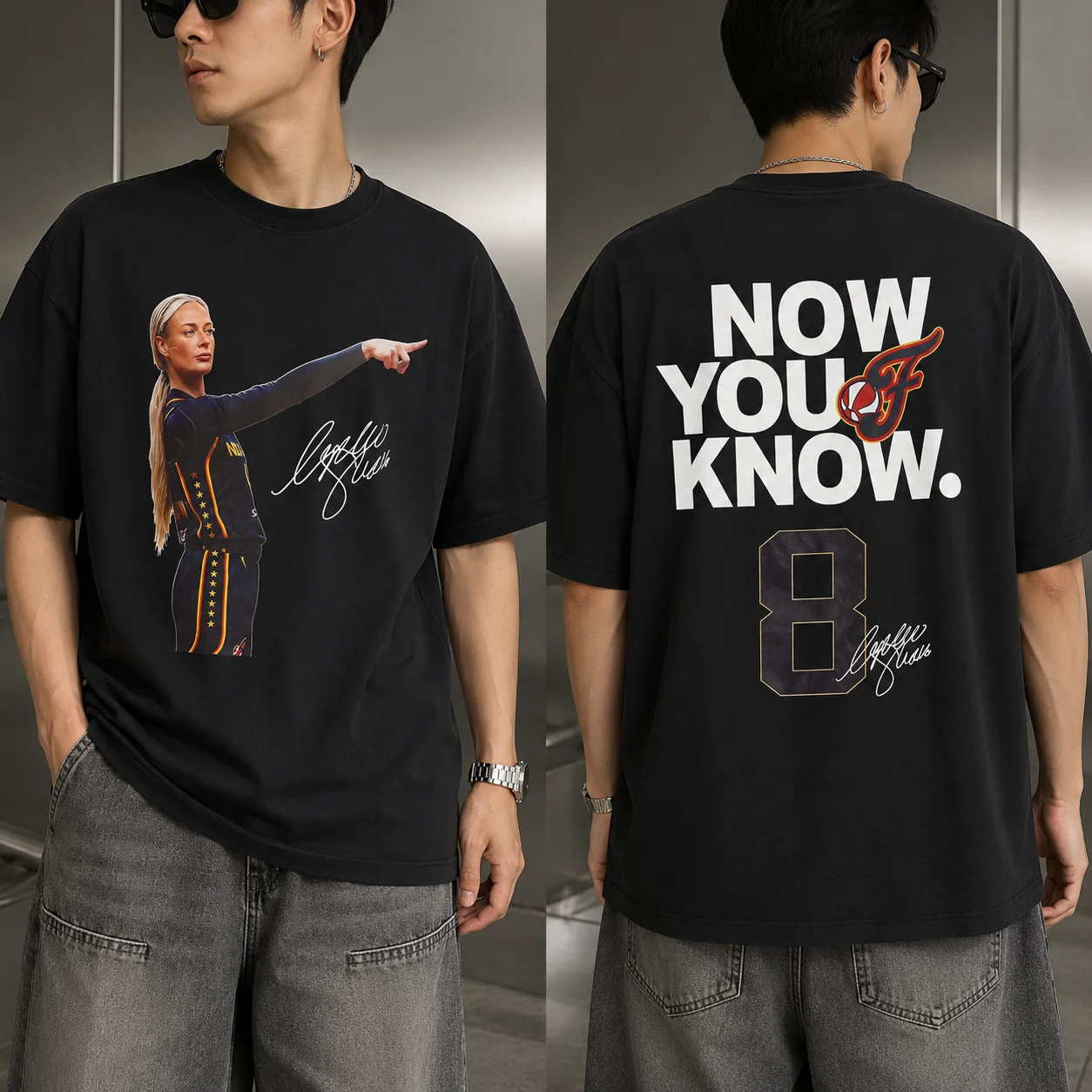 woobulk_1785488925653_0_ac8c4d.webp Alex Morgan Now You Know Signature Tee Number 8 Oversized Sports Shirt