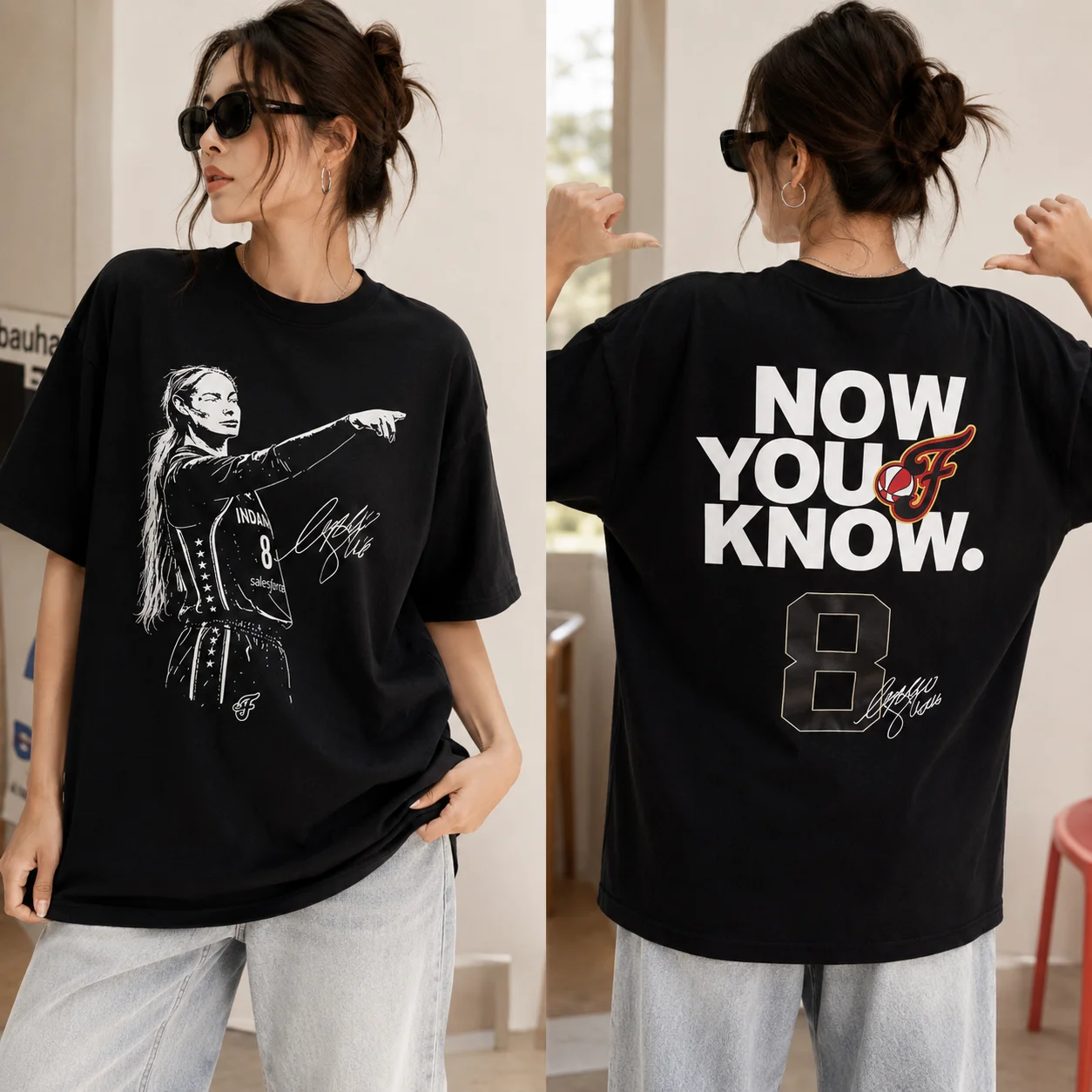 Caitlin Clark Now You Know Signature Graphic Tee for Basketball Fans