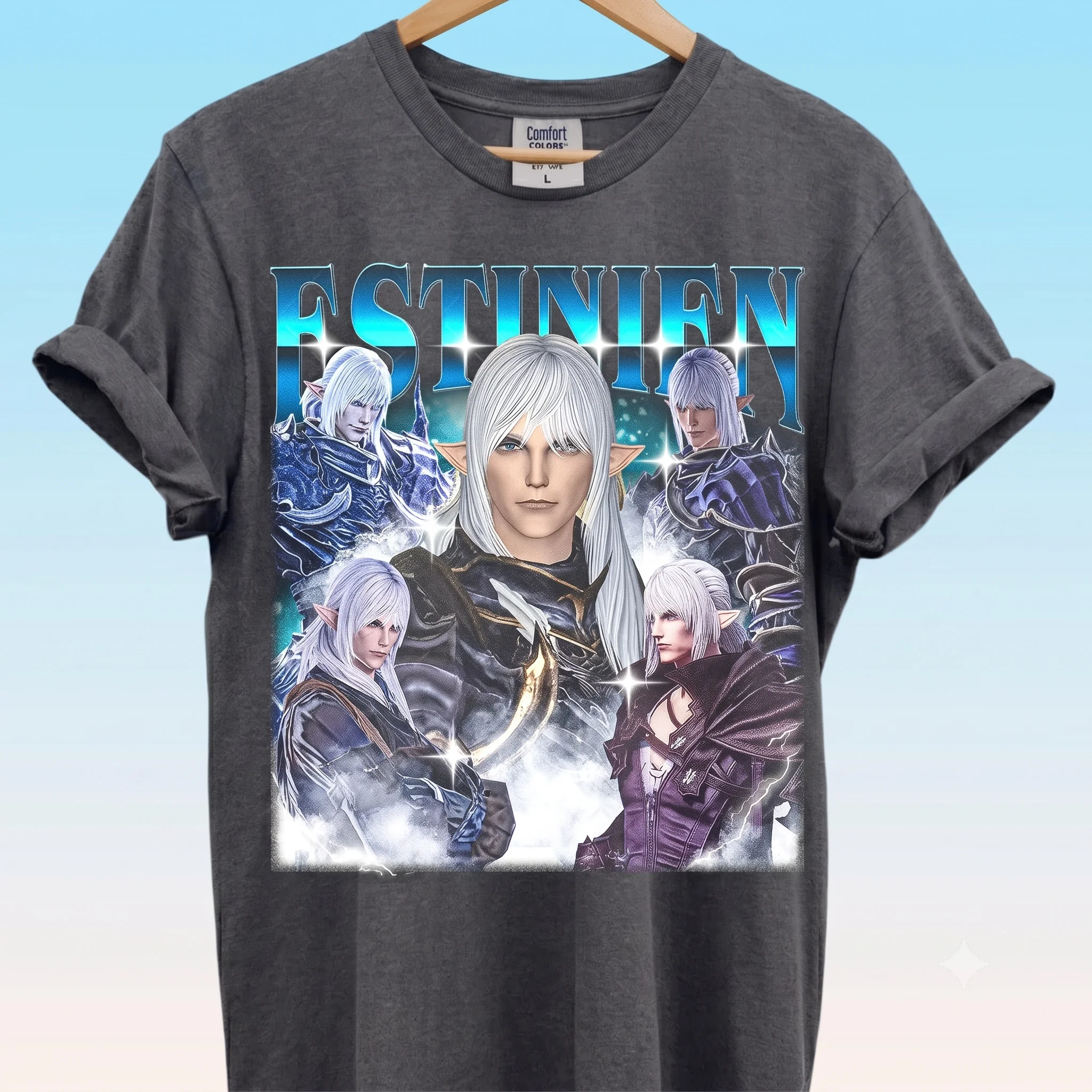 Estinien Estinien Varlineau Vintage Bootleg Style Tee Final Fantasy XIV Gamer Gift