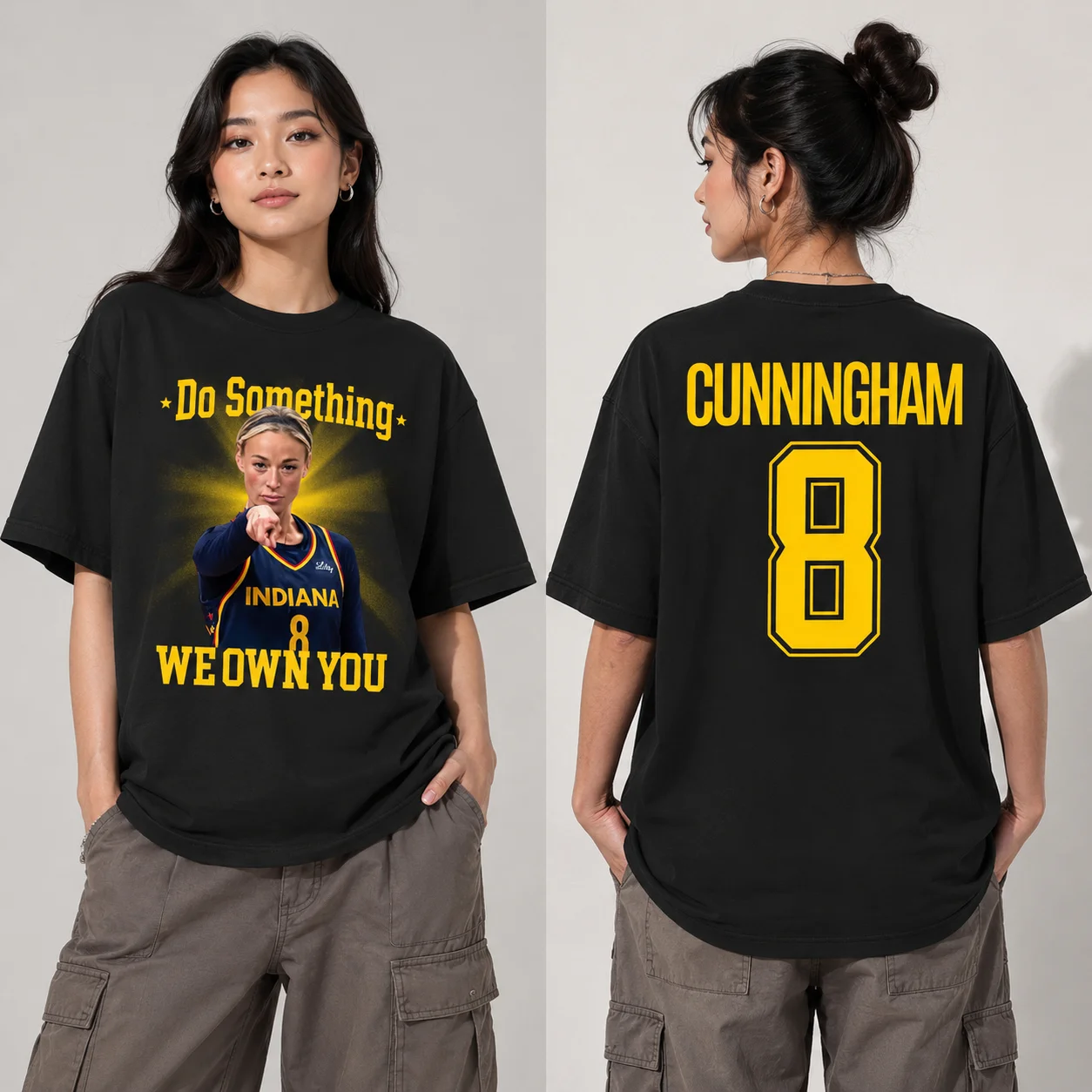 Do Something We Own You Indiana 8 Personalized Basketball Tee Custom Name Fan T-Shirt