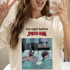 Spider-Man Brand New Day The Night Before Tee Retro Comic Premiere Shirt