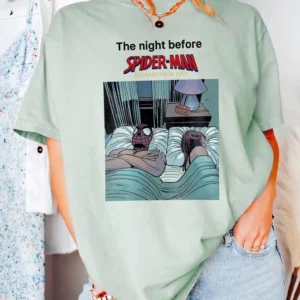 Spider-Man Brand New Day The Night Before Tee Retro Comic Premiere Shirt