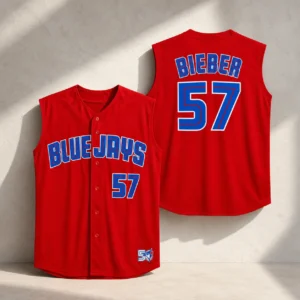 Custom Bluejays Sleeveless Baseball Jersey Personalized Name Number Fanwear