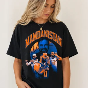 Mamdanistan New York Basketball Graphic Tee Jalen Brunson KAT Mikal Bridges Fan Gift