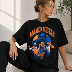 Mamdanistan New York Basketball Graphic Tee Jalen Brunson KAT Mikal Bridges Fan Gift