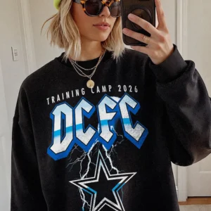 DCFC Training Camp 2026 Earn The Star Sweatshirt for Dallas Football Fans