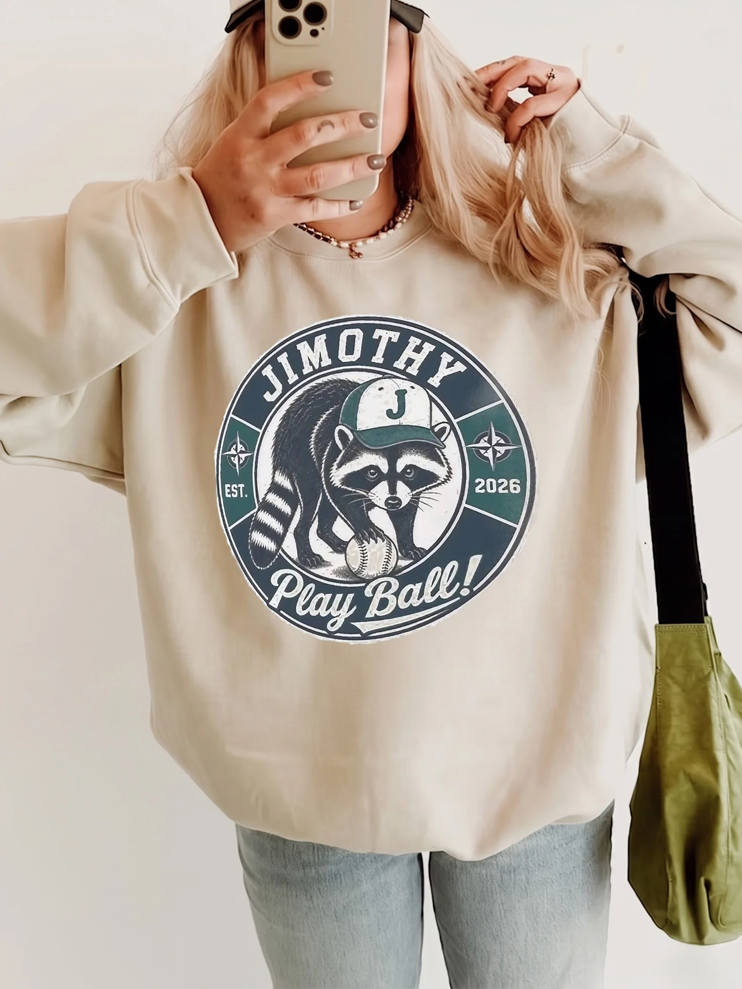 Play Ball Vintage Raccoon Custom Name Graphic Tee Retro Baseball Mom Shirt
