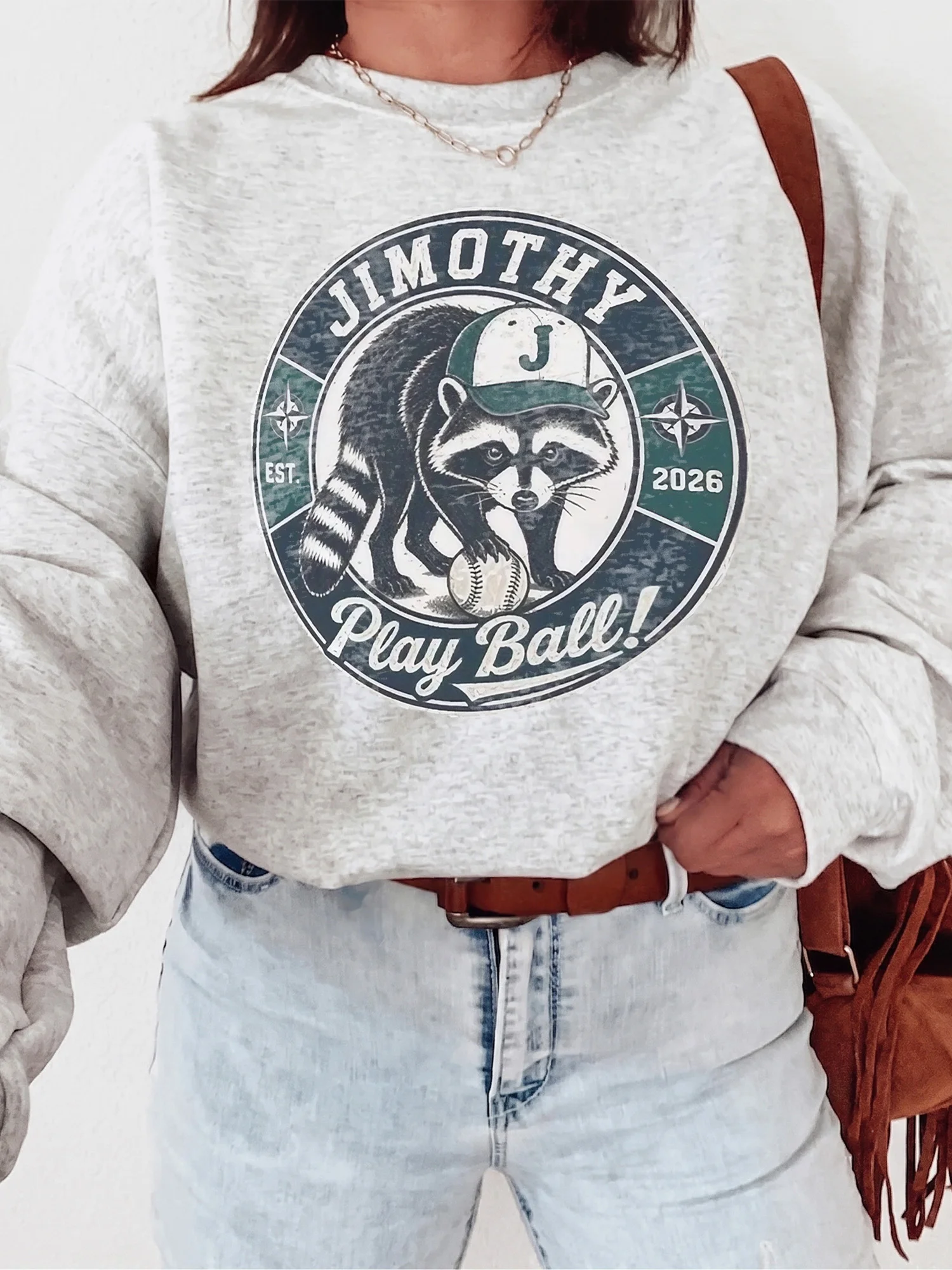 Play Ball Vintage Raccoon Custom Name Graphic Tee Retro Baseball Mom Shirt