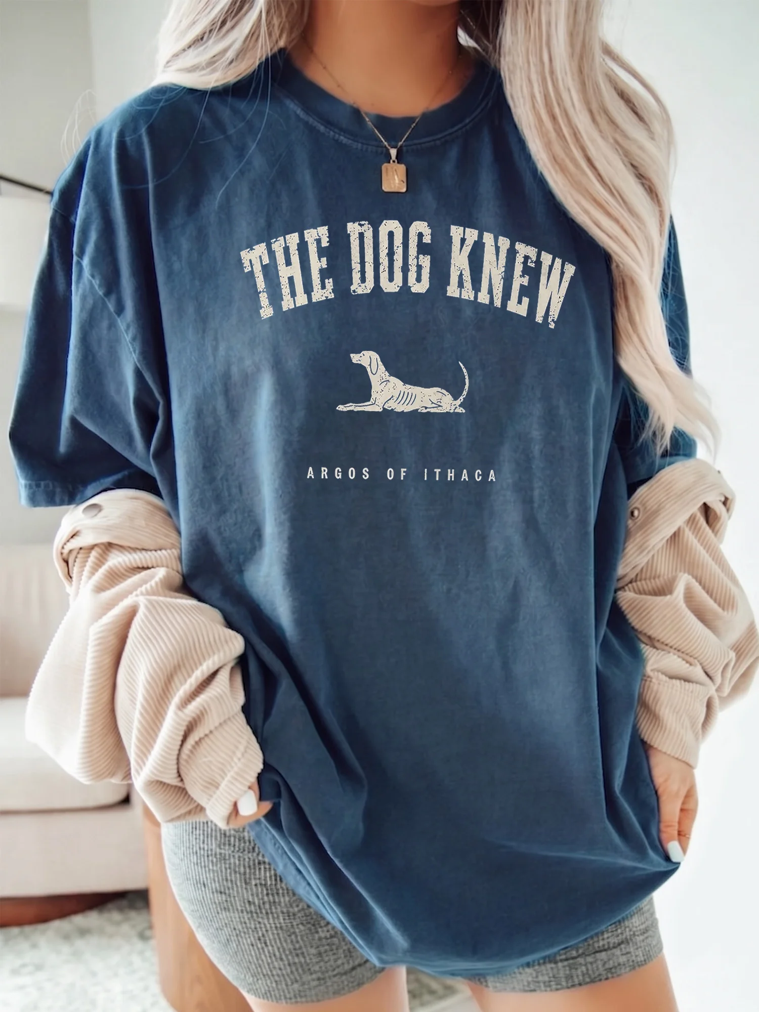 The Dog Knew Argos of Ithaca Greek Mythology Vintage Tee Bookish Gift for Literature Teachers