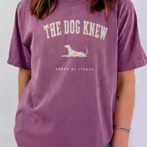 The Dog Knew Argos of Ithaca Greek Mythology Vintage Tee Bookish Gift for Literature Teachers