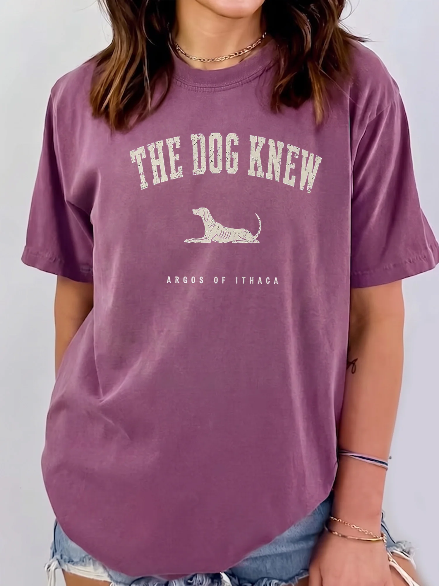 The Dog Knew Argos of Ithaca Greek Mythology Vintage Tee Bookish Gift for Literature Teachers