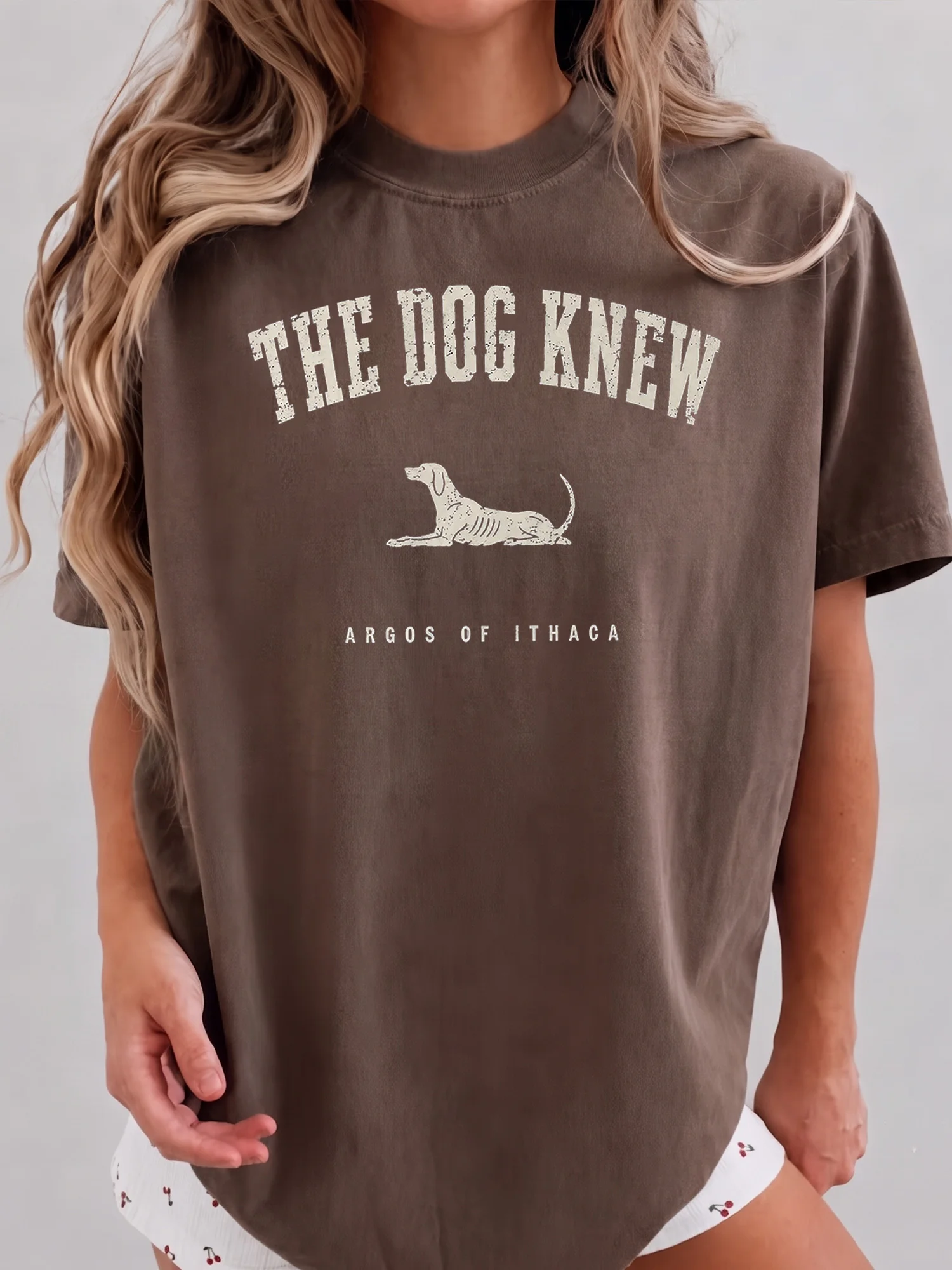 The Dog Knew Argos of Ithaca Greek Mythology Vintage Tee Bookish Gift for Literature Teachers
