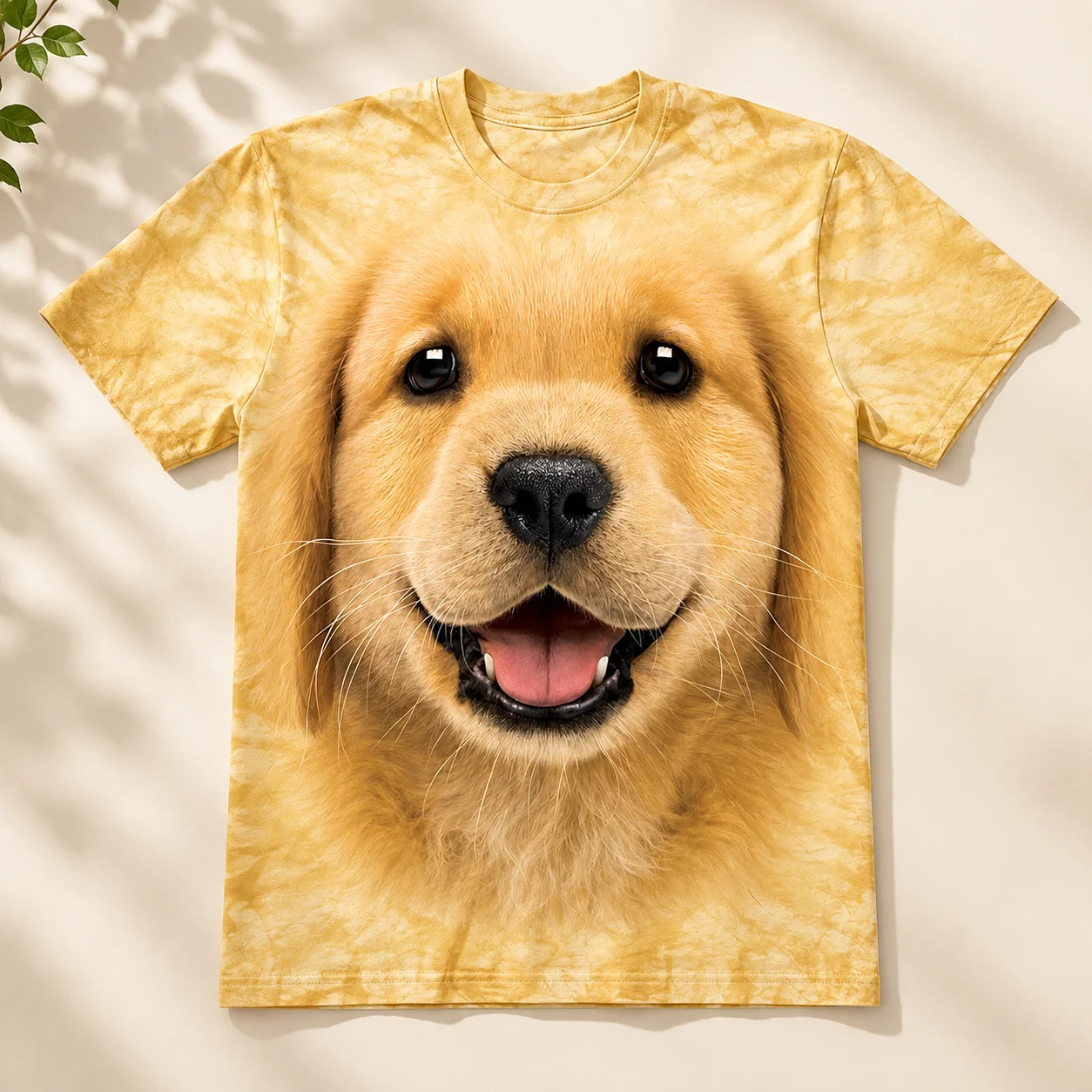 Golden Retriever Puppy Face Tie-Dye Tee Cute Dog Lover Gift