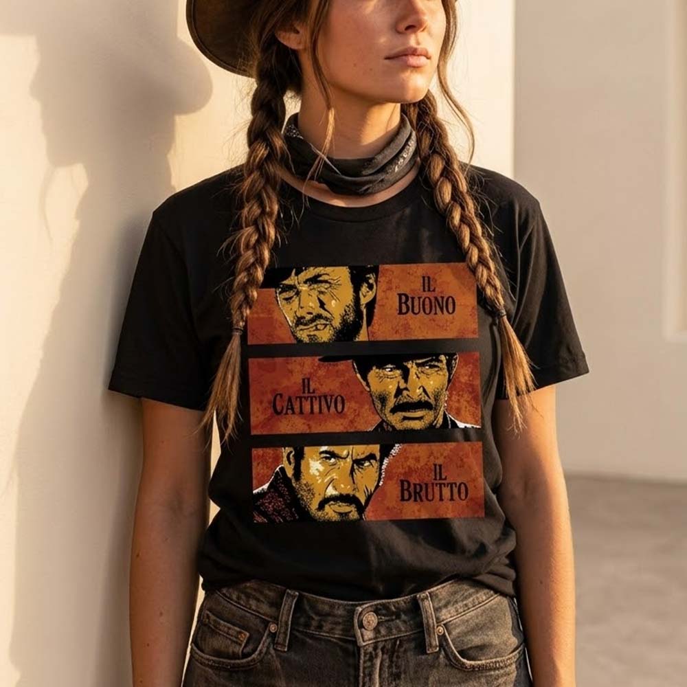 Il Buono Il Cattivo Il Brutto The Good The Bad And The Ugly Vintage Movie Tee