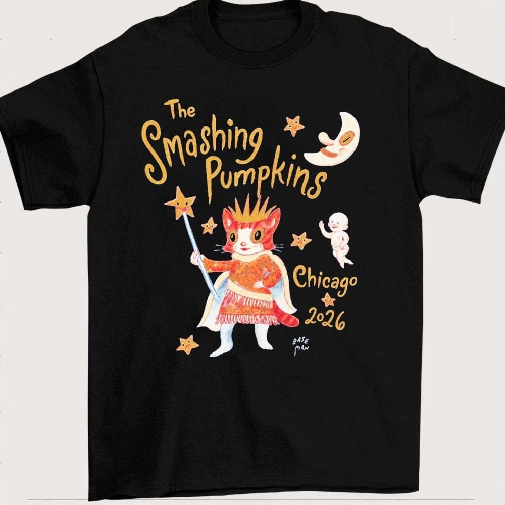 The Smashing Pumpkins Chicago 2026 Vintage Concert Tee Alt-Rock Band Tour T-Shirt