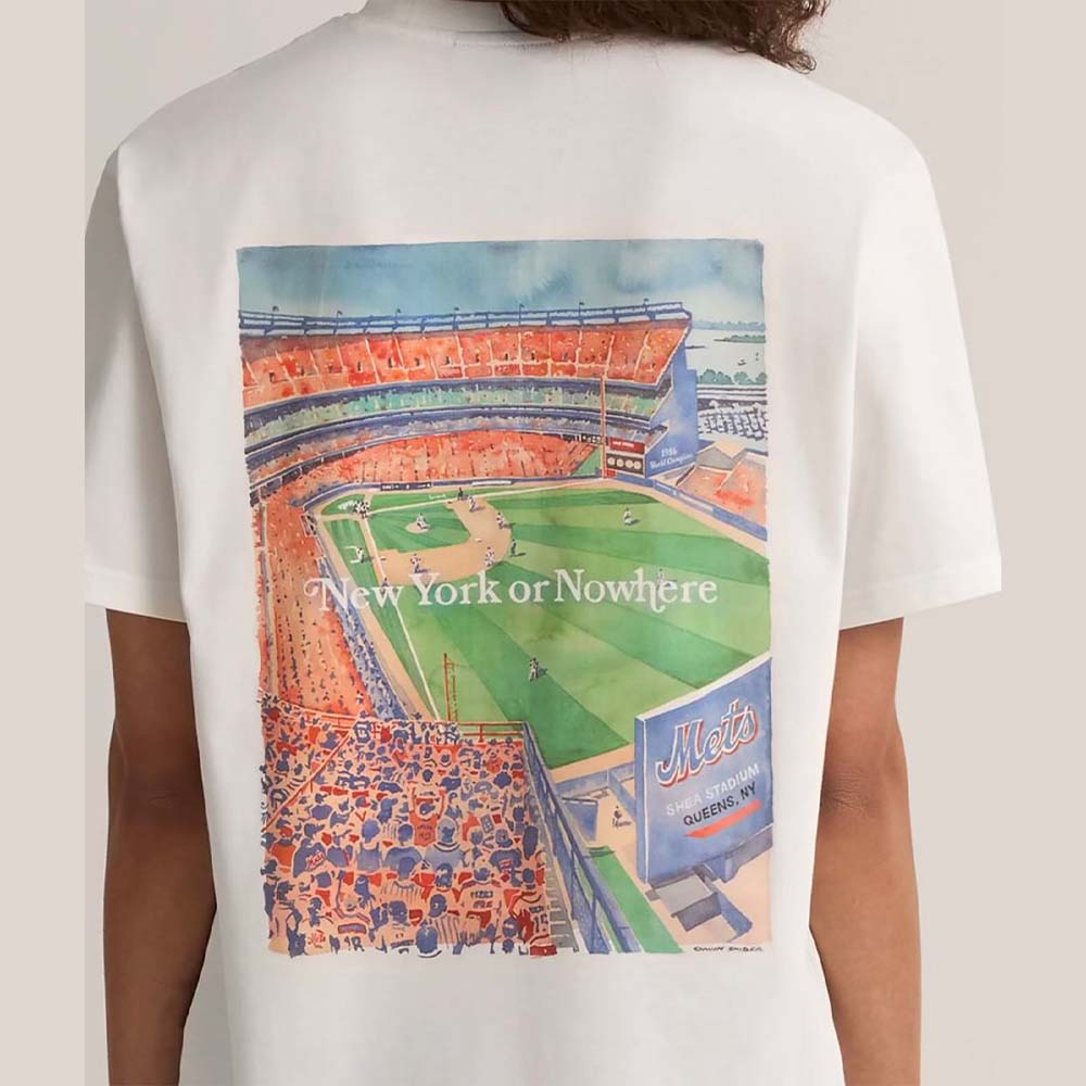 New York Or Nowhere Mets Shea Stadium Queens NY Tee Vintage Baseball Shirt