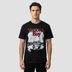 Vintage Horror Graphic Tee Widow's Bay Retro Thriller Shirt, Spooky Coastal Streetwear Gift for Fans