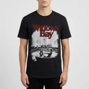 Vintage Horror Graphic Tee Widow's Bay Retro Thriller Shirt, Spooky Coastal Streetwear Gift for Fans